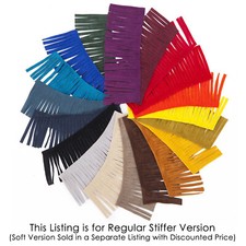 Faux Suede Leather Fringe Tassel Cowboy Trimming,19 Colours,Boho Chic,Craft Trim
