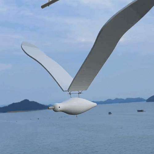 Creative Wall Hanging Flying Wooden Seagull Bird Wood Artwork Home Decor - Picture 2 of 12