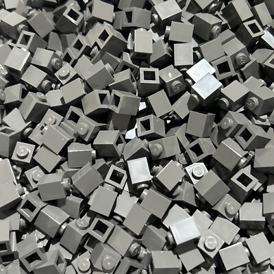 LEGO Dark Bluish Gray 1x1 Brick (3005) - 100 New Pieces - Building Bricks