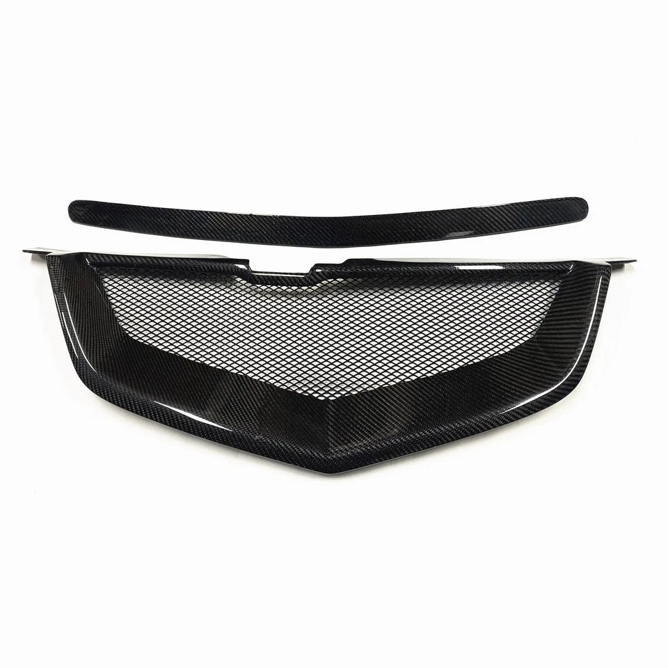 For Acura TL 2007-2008 Front Bumper Grille Grill Honeycomb Style Carbon Fiber - Изображение 2 из 4