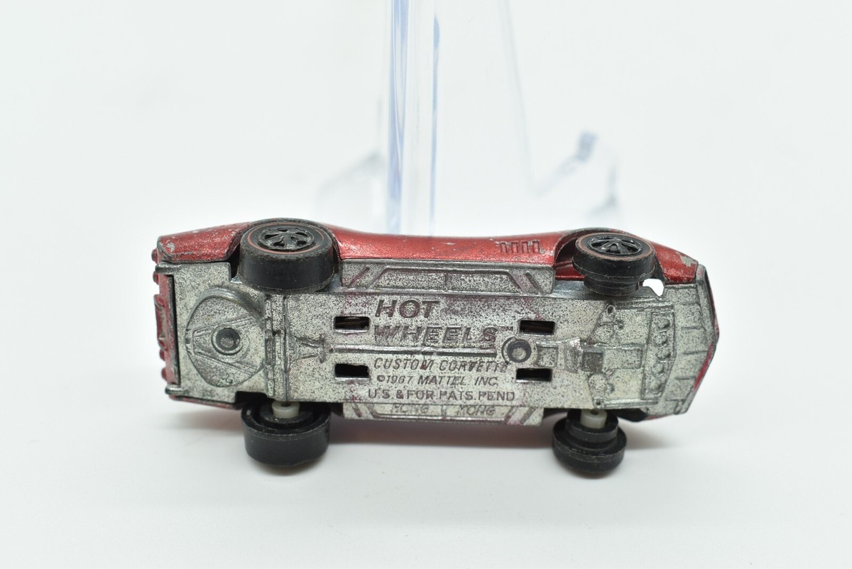 Hot Wheels - CUSTOM CORVETTE, 1967 Redline, Red, White Interior