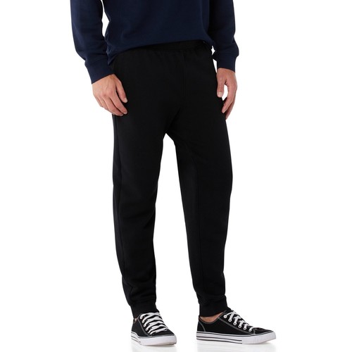 Free Assembly Men's Everyday Fleece Joggers, Black, Large - Picture 3 of 5