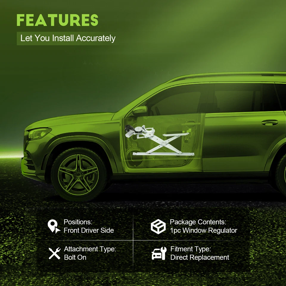 Regulador de ventana eléctrica delantero izquierdo con motor para Toyota RAV4 2012-06 Foto 2 de 4