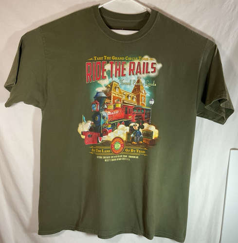 DISNEYLAND Ride The Rail T Shirt Men's Size 2XL XXL Extra Extra Large NICE