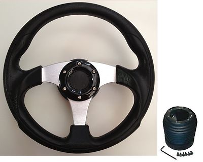 300MM SPORT STEERING WHEEL BOSS KIT FIT VW GOLF GTI GOLF MK3 CADDY LUPO POLO