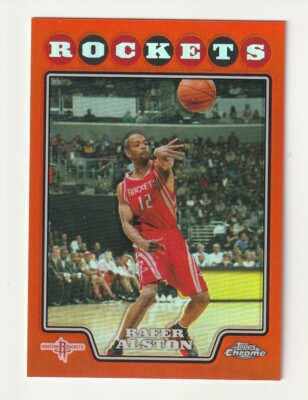 2008-09 Topps Chrome Rafer Alston Orange Refractor Houston Rockets /499 ...