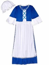 FORUM NOVELTIES COLONIAL GIRL COSTUME HALLOWEEN DRESS-UP CHILD SIZE MEDIUM