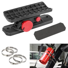 1* Fire Extinguisher Mount Holder UTV Quick Release Roll Bar with 4 Fixing Clips