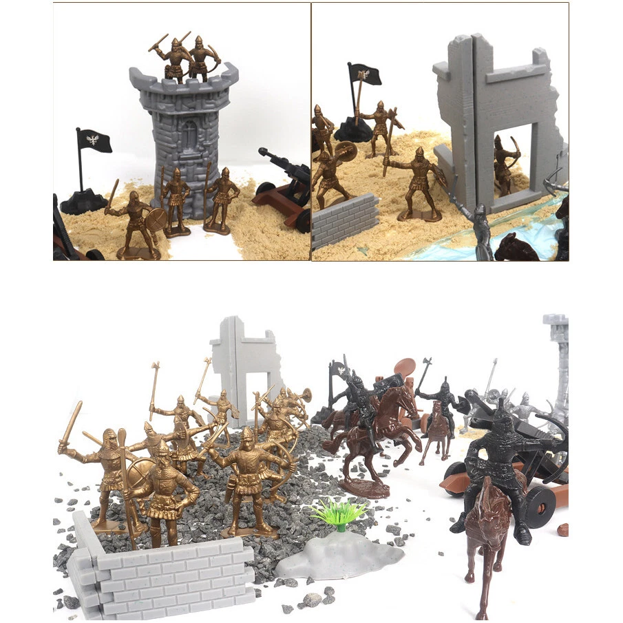 Soldados Medievales Arcaicos Militar Romano Gladiador Caballero Hágalo Usted Mismo Figuras Juguetes Regalo Foto 2 de 4