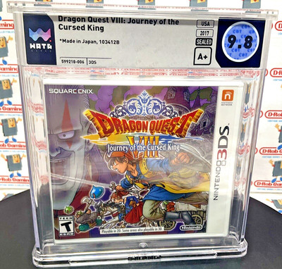 Dragon Quest VIII 8 Journey Cursed King New Sealed VGA WATA CGC NES Nintendo 3DS