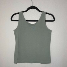 BP. Vintage 90's Sage Green Tank Top Cropped Size Large
