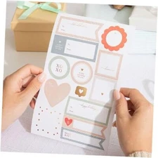 195 Premium Gift Labels - Soft Pastel Colors Variety Pack, 15 Sheets of 8.5" x 