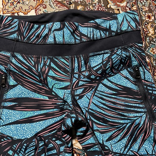 Lululemon Pants Woman 6 Inspire Tight Palm Lace Tofino Teal Mesh Pocket - Picture 4 of 15