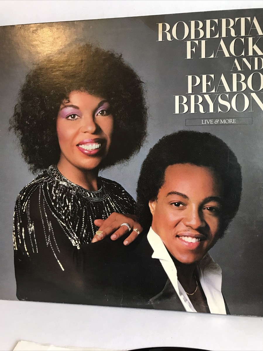 ROBERTA FLACK AND PEABO BRYSON/LIVE & MORE--2LP SET-GATEFOLD CVR