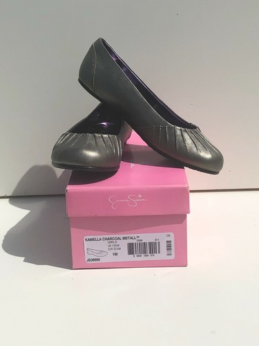NEU Jessica Simpson Ballerinas anthrazit Kamella Metall Flats - Bild 1 von 3