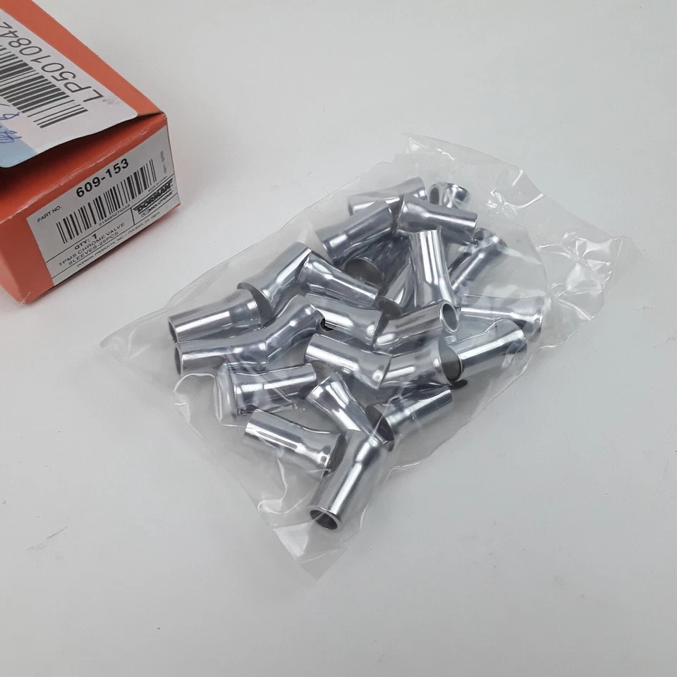 Dorman 609-153 TPMS Rubber Snap-In Valve Stem Chrome Sleeve Silver - 25 Pieces - Image 3 of 4