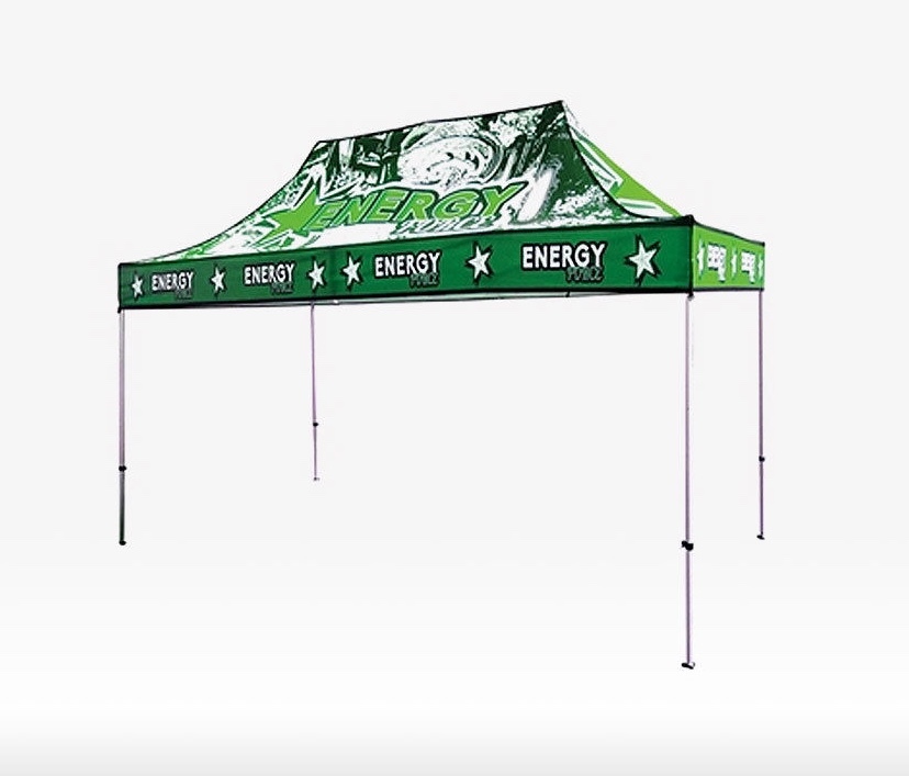 - 15ft X 10ft - Complete Package Aluminum Frame With Custom Printed Top