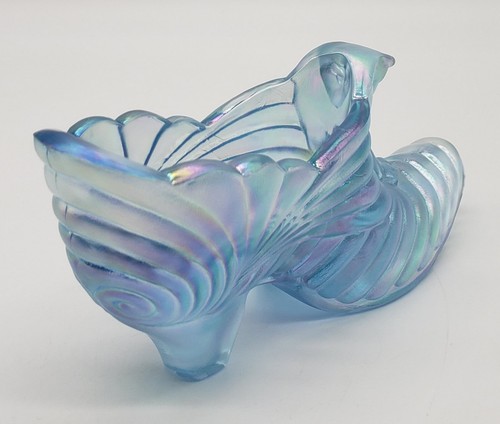 Fenton Drapped Cat Slipper blau Karneval Glas Kätzchen heilen Schuh Stiefel Figur - Bild 8 von 12