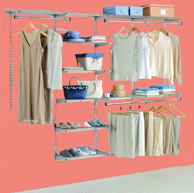 Rubbermaid Configurations Deluxe Custom Closet Organizer System Kit