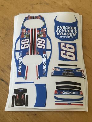 2002 Todd Bodine Checker Vegas Custom Peel And Stick 1/64 Scale Decals