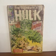 The Incredible Hulk #102 (Marvel Comics April 1968) Centerfold Detached