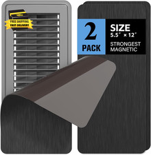 2 Pack High Strength Magnetic Vent Covers 5.5" X 12" Metallic Stronger Magnet Ai