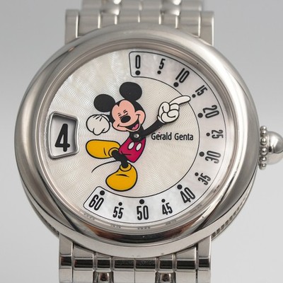 Gerald Genta Retro Mickey Mouse Jump HR Auto Uhr Disney Sammler