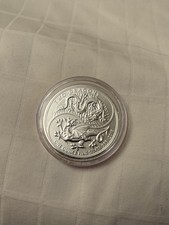 Royal Mint £2 2018 Two Dragons 1 Oz 999 Fine Silver Coin