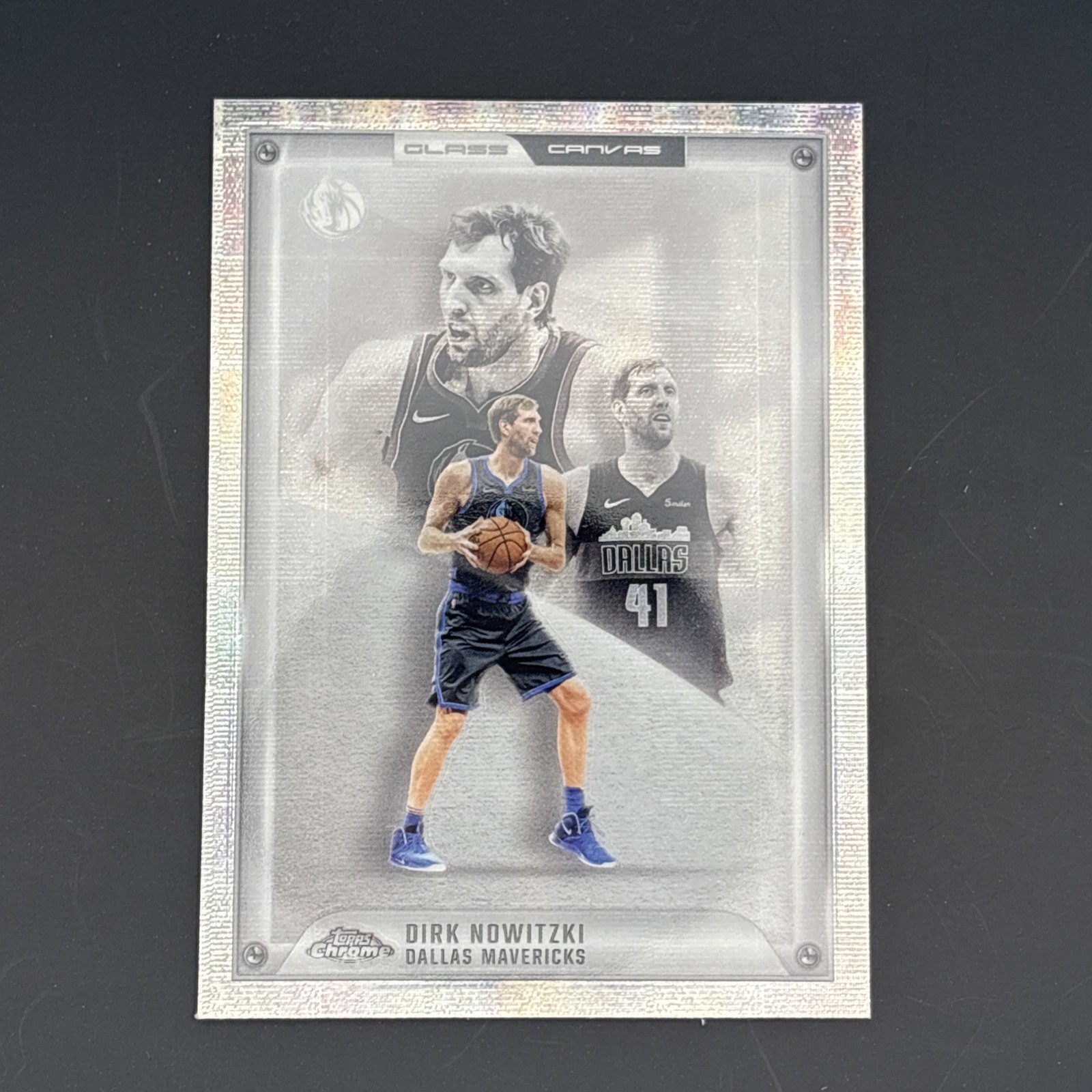 2025-26 Topps Chrome NBA #GC-13 Dirk Nowitzki Glass Canvas Case Hit SSP