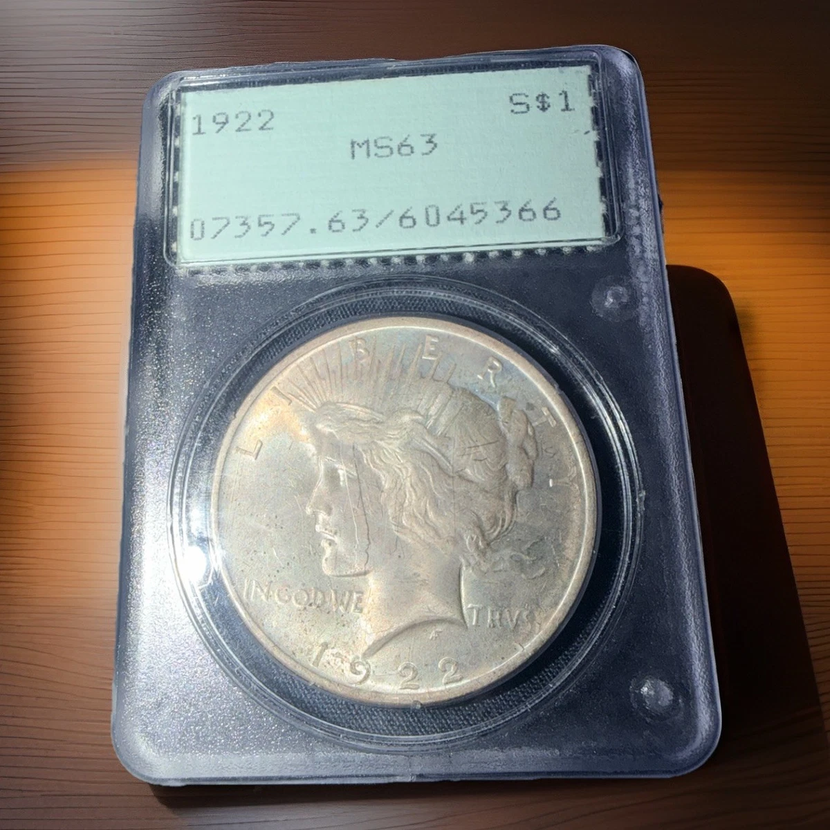 1922年 ピースダラーPCGS MS63 $1 1922 $1 Peace Dollar PCGS MS63, MS63 - PCGS Auction Prices