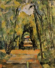 Paul Cezanne The Alley at Chantilly 1888 17"x 22" Archival Art Print