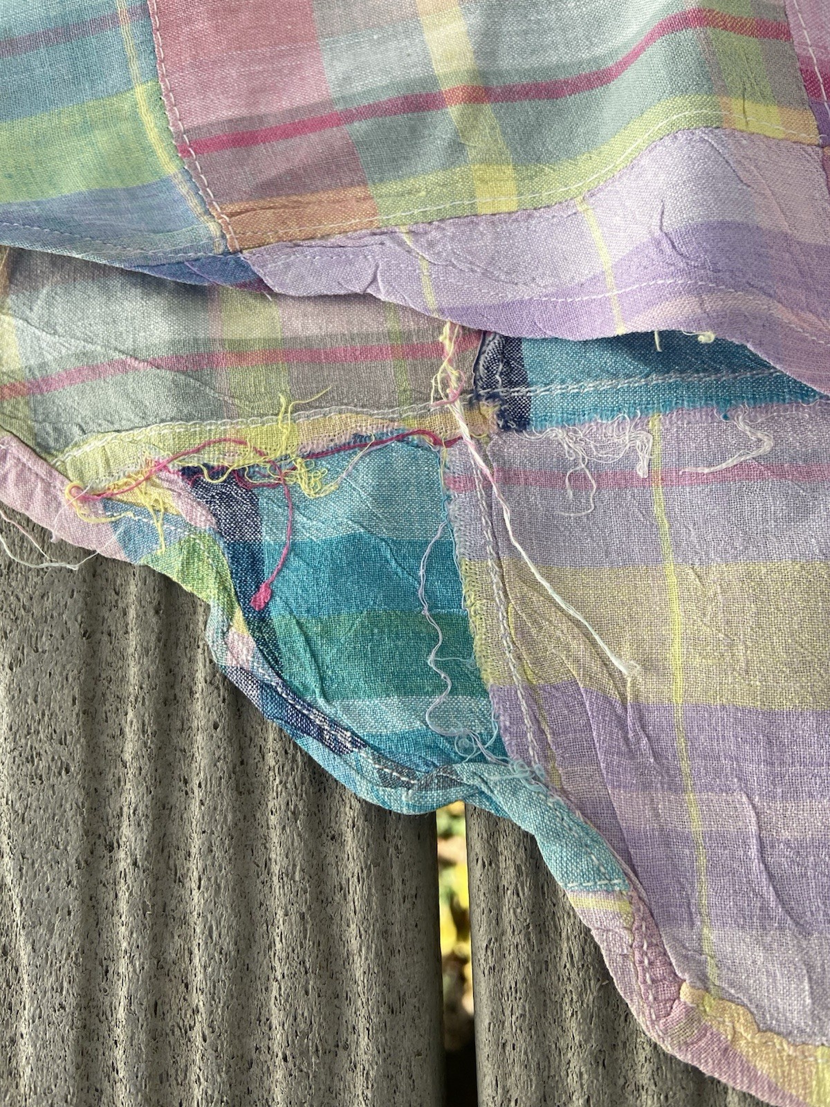 Duck Head Madras Patchwork Button Down Shirt Mens… - image 8