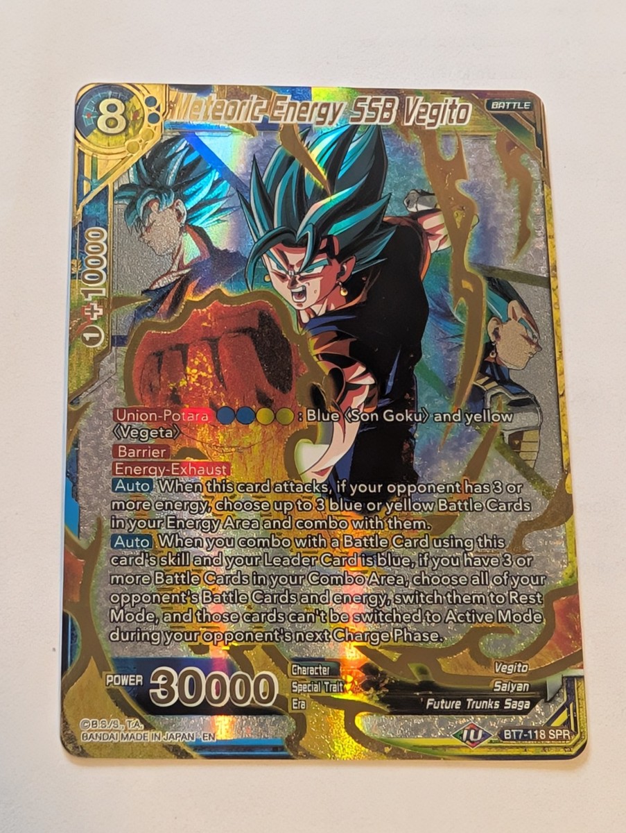 ドラゴンボールカード Meteoric Energy SSB Vegito (BT7-118 SPR) Meteoric Energy SSB Vegito SPR BT7-118 Dragon Ball Super Card Game