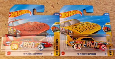 Hot Wheels 70 Plymouth 2 X Superbird Gelb & Rot in OVP Warenkorb spart Versand