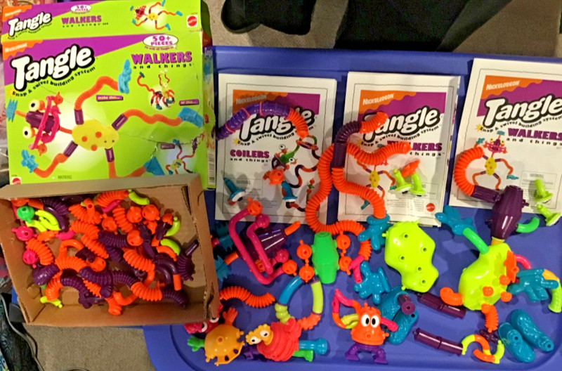 NICKELODEON TANGLES - WALKERS, COILERS, 3 MCDONALDS ZOIDS ~ 150 PIECES 1996
