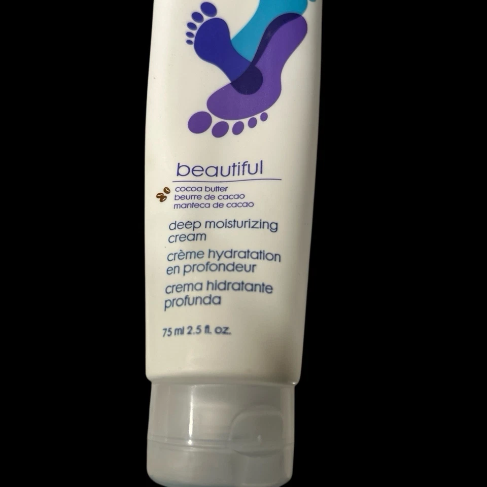 Hermosa crema hidratante profunda de manteca de cacao Avon Foot Works 2,5 fl oz Foto 2 de 4