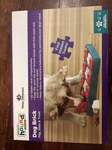 Outward Hound Dog Brick Treat Puzzle Enrichment Toy, Level 2