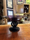 Purple/Amethyst Depression Glass Pedestal Dish