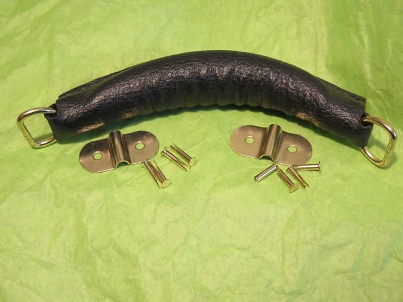 vintage NOS TKL handle tan banana handle for gibson guitar case or tube amp L5