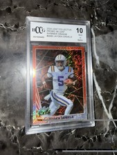 Leaf 2024 Collective Promo Jayden Daniels #LB-3 Orange Shimmer /299 RC BCCG 10