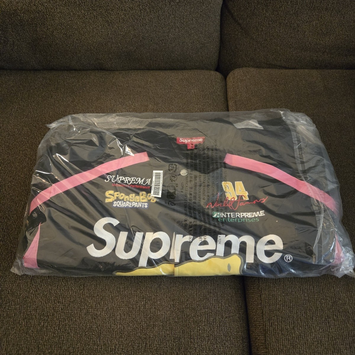 NEW Size MEDIUM Supreme SpongeBob Jeff Hamilton Black Racing