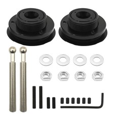 Saihisday 2Pcs 2.36in/62mm Quick Latch Hood Pins, Universal Aluminum Alloy Hood