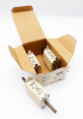3x Siemens 3NA3 132 3NA3132 125A 500V Fuse Block - Unused/Original Packaging -