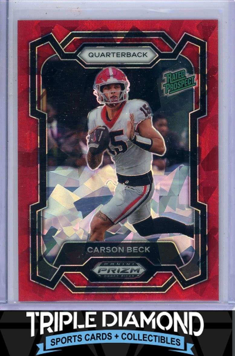 2024 Panini Prizm Draft Picks Carson Beck Rated Prospect Red Ice Prizm P749