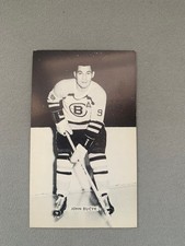 1965-66 Boston Bruins NHL Hockey Team Issued Postcard JD McCarthy - Johnny Bucyk