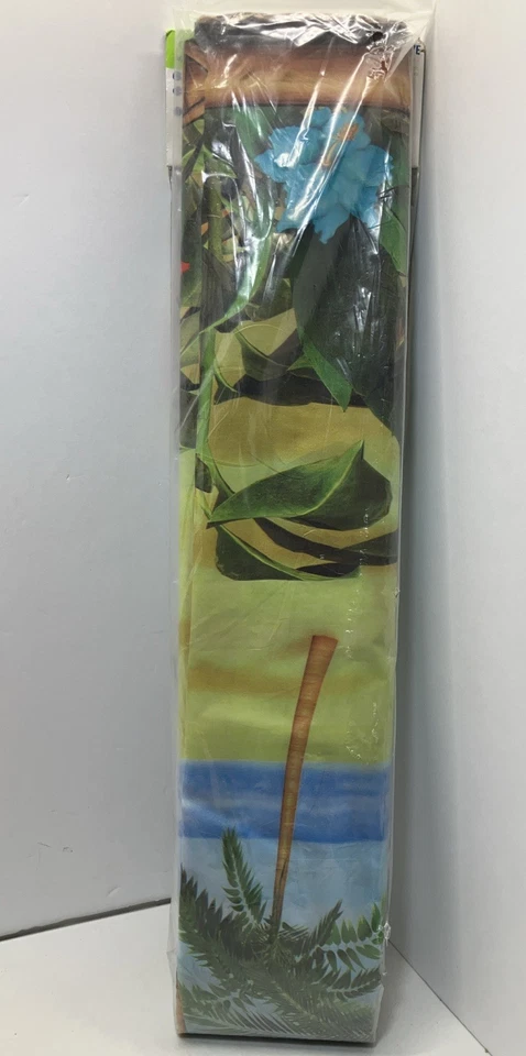 Lote de 2 escenas de palmeras tropicales Luau playa fiesta verano decoración 50x4 pies Foto 3 de 4