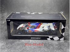 MINICHAMPS 1/18 BMW M HYBRID V8 LMDH Alloy Diecast Model Car Gifts White blue