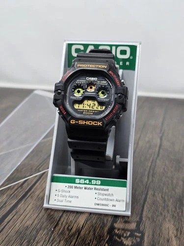 Vintage New Old Stock Casio G‑Shock DW5900C‑9V – Original Display Box