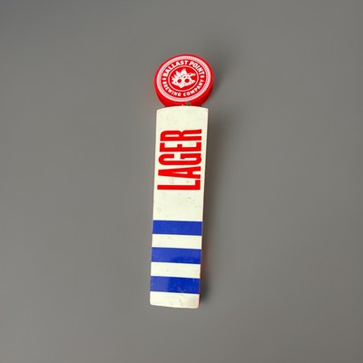Ballast Point Brewing Lager, White Red Blue Lager Beer Tap Handle, 11.5'' Tall