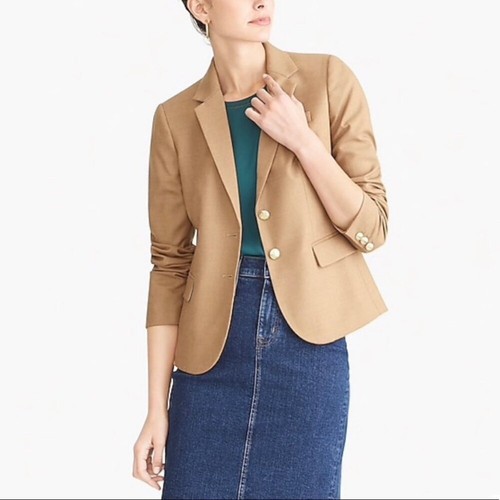 J. Blazer Escolar Crew Original Mezcla Lana Camel Talla 4 - Imagen 5 de 12